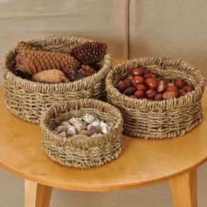Seagrass Round Baskets - Set of 3