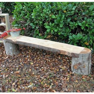Simple Rustic Bench - (H)30cm