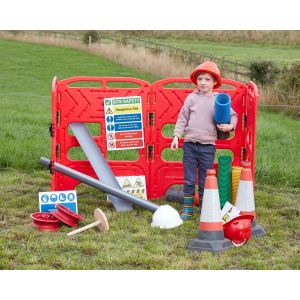 Construction Barriers - Set of 4