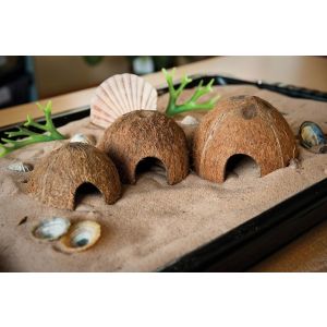 Coconut Shell Houses - Set of 3