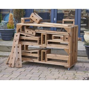 Imagineering Block Trolley And Blocks Set - 25 Blocks