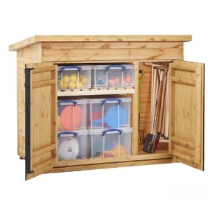 Big & Bountiful Outdoor Storage Shed - Sports Equipment & Gardening Store