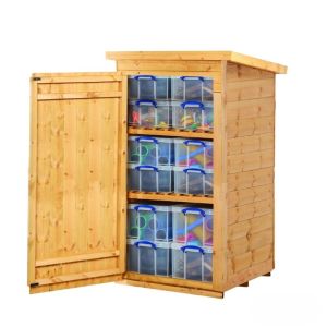 Big & Bountiful Tall Outdoor Storage Shed - 12 Box Store