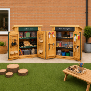Curriculum Shed - Compact Maths and Mark Making Sheds - Set of 2