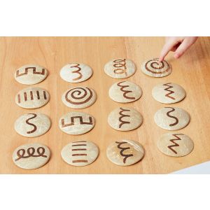 Coconut Handwriting Shapes - Set of 16