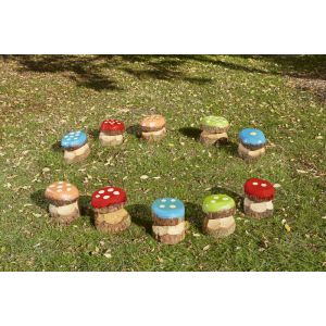 Mini Mushroom Number Seats (10Pk)