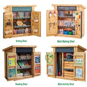 Compact Curriculum Sheds - Set of 4