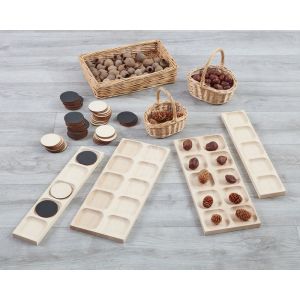 Reversible Wooden Five & Ten Frames - Set of 4