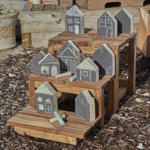 Chalkboard Houses - Set of 10