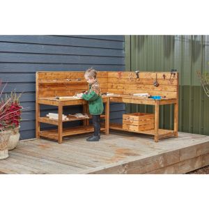 Woodwork Corner Bench - EYFS - Worktop (H)48cm