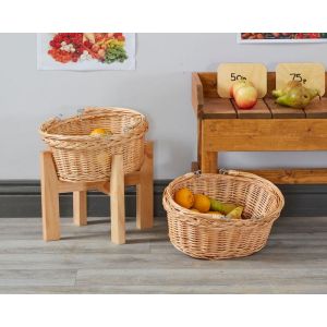 Wicker Shopping Baskets (2Pk)
