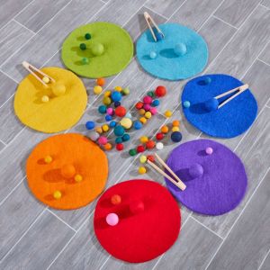 Feltalas Loose Parts Rainbow Mats