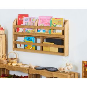 Curiosity Flat Fencing Wall Bookcase - Wide