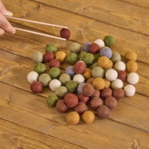 Earthy Felt Balls - Set of 64