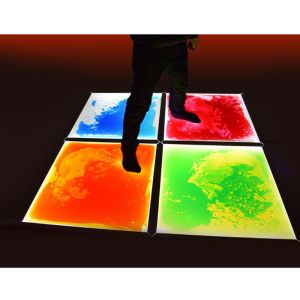 Light Up Sensory Floor Tile Kit 4 Tiles and 1 Adaptor New Style