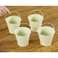 Small Metal Buckets - Set of 4
