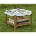 Outdoor Wooden Tuff Spot Tray Stand