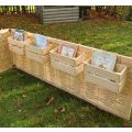 S Hook Fence Book Crates - Set of 4