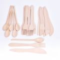 Natural Wood Knives, Forks & Spoons - Pack of 18