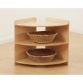 Rookie Small Corner Open Shelf - (H)59.5cm