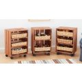 Mobile Crate Shelving Set - 3 Piece Set
