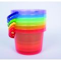 Translucent Colour Bucket Set (6Pk)
