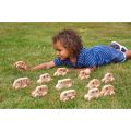 Natural Wooden Vehicles Set - 12 Piece Set