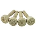 Wooden Dough Stampers - Set of 4