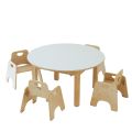 Round Table (Dia90cm, H32cm) and Wobbler chairs 4Pk (H15cm)
