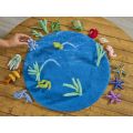 Coral Felt Mat and Loose Parts Set