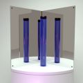 Set of 2 Large Mirrors 95 x 120cm Plywood