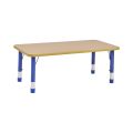 Milan Rectangular Table Blue - 6 Seater