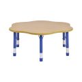 Milan Flower Table Blue - 6 Seater