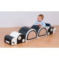 Black and White Caterpillar Mirror Bumps Soft Play Set