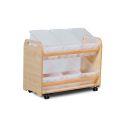 Tilt Tote Storage With 6 Clear Tubs