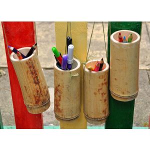 Bamboo Pencil Holders (4Pk)