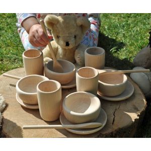Teddy Bear Wooden Tea Set (16Pk)