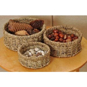 Seagrass Round Baskets (3Pk)