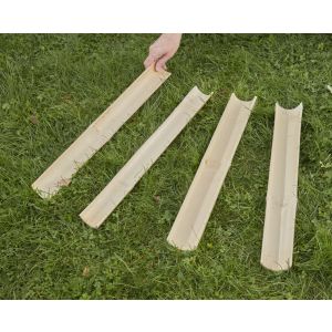 Half Bamboo Tubes (4Pk)