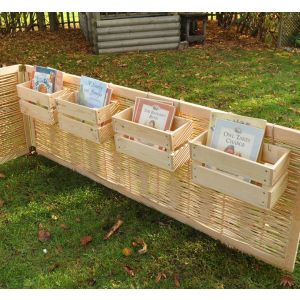 S Hook Fence Book Crates (4Pk)