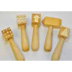 Wooden Pattern Hammers (5Pk)