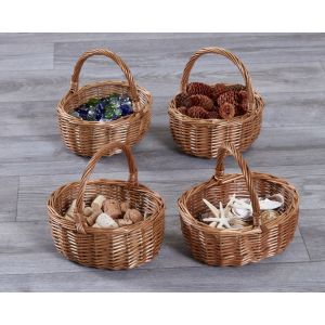 Wicker Shopping Baskets (4Pk)