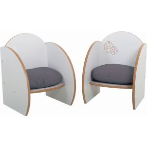 Mini Chairs With Cushions  (2Pk)