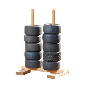 Wooden Stand For Tiny Tyres - Small
