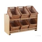 Rookie Range Open Mobile Basket Shelf (With Large Volume Baskets)