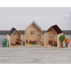 Nesting Packaway Small World Houses (3Pk)
