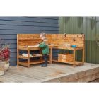 Woodwork Corner Bench - Worktop H48Cm