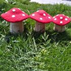 Felt Mushrooms Dwellings (3Pk)