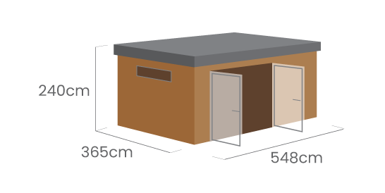 Cosy Pods size example 2