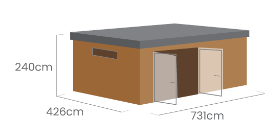 Cosy Pods size example 3